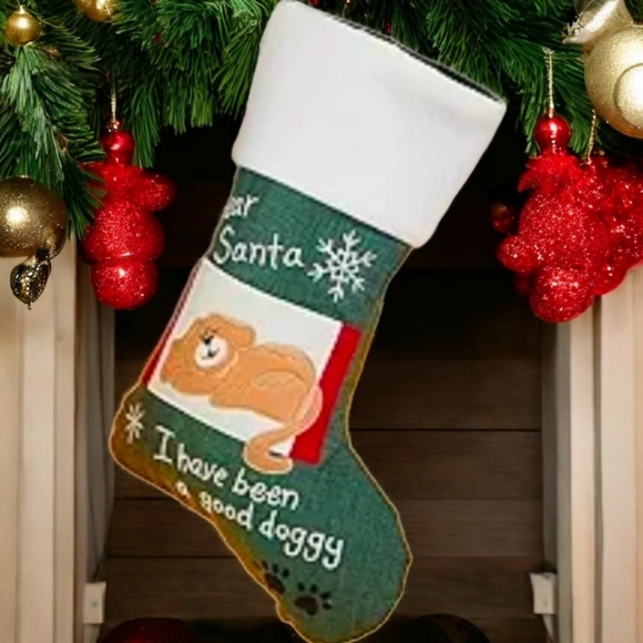 🐾 Christmas Good Doggy Stocking, New - Picture 1 of 4